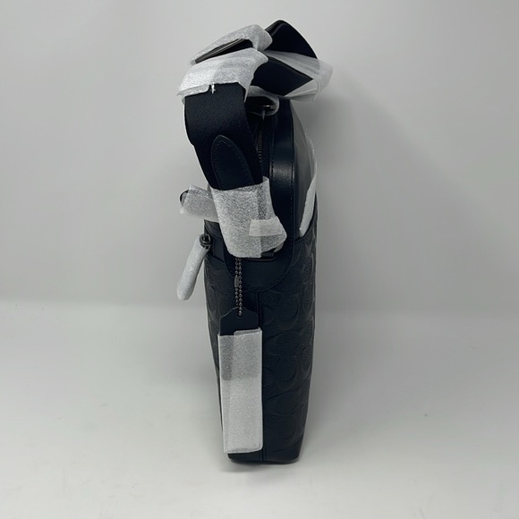 Coach Houston Flight Bag In Signature Leather - Picture 6 of 10